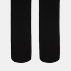 Колготки женские хлопковые с флисом, 600 den, цвет чёрный, размер 2 - Фото 2