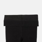 Лосины женские хлопковые с начесом, 300 den, цвет чёрный, размер 2 - Фото 3