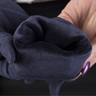 Перчатки женские, 23,5 см, безразмерные, утеплённые, цвет синий - Фото 4
