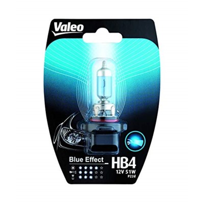 Лампа автомобильная VALEO Blue Effect, HB4, 12 В, 51 Вт, 32528
