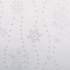 Скатерть Этель «Серебряные снежинки» белый, 110*150 см, 115 ±10 гр,100% п/э - Фото 2