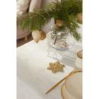 Скатерть Этель «Серебряные снежинки» белый, 150*220 см, 115 ±10 гр,100% п/э - Фото 7