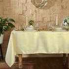 Скатерть Этель "Пудра" цв.золотой, 110*150 см, 115 ±10 гр,100% п/э - Фото 1