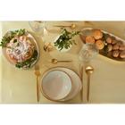 Скатерть Этель "Пудра" цв.золотой, 150*220 см, 115 ±10 гр,100% п/э - Фото 7