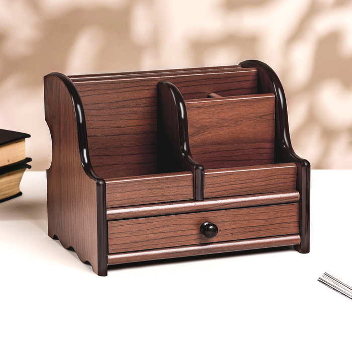 Органайзер 5 секций, 1 выдвижной ящик, 21×15×16 см - Фото 1