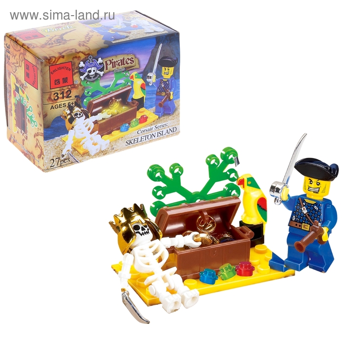Конструктор «Сундук мертвеца», 27 деталей - Фото 1