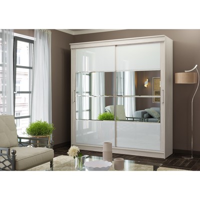 Шкаф-купе 1500 Элегант 5, 1500х620х2200, Анкор светлый