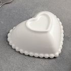 Соусник «Сердце», 50 мл, 8×4 см, цвет белый - Фото 3