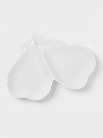 Менажница керамическая 2 ячейки «Груши», 25×19×3 см