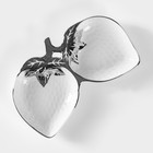 Менажница «Клубника», 24.5×14.5×3.5 см, 2 ячейки, керамика - Фото 1