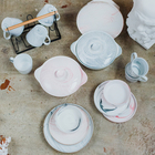 Тарелка керамическая десертная «Мрамор», d=20 см, цвет розовый - Фото 7