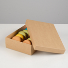 Коробка картонная без окна, крафт, 21×15×5 см - Фото 1