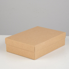 Коробка картонная без окна, крафт, 21×15×5 см - Фото 2