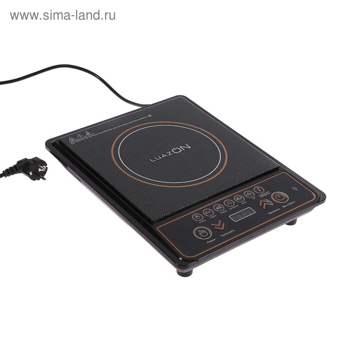 УЦЕНКА Плитка индукционная LuazON LIP-001, 2100 Вт, 1 конфорка, чёрная - Фото 1