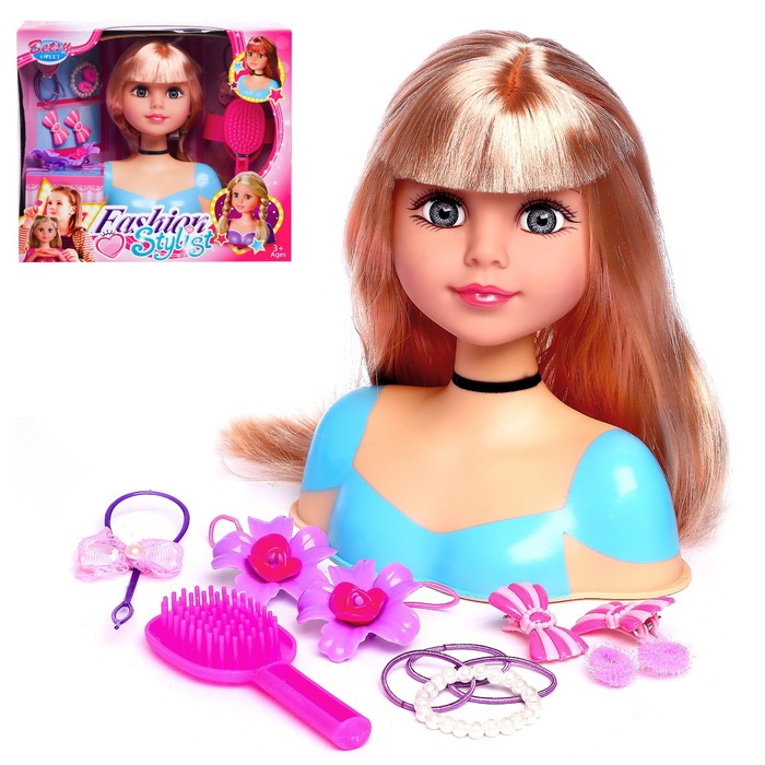 Кукла-манекен для создания причёсок «Бетси», с аксессуарами - Фото 1