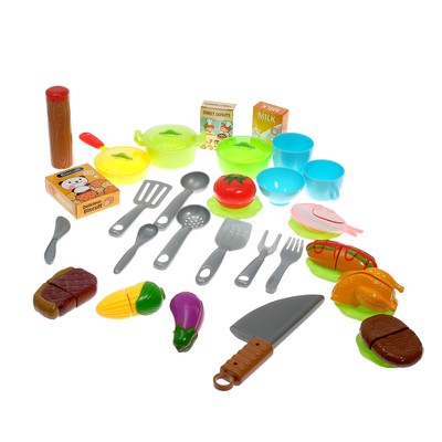 Игровой модуль кухня «Классик» двухсторонняя, со световыми и звуковыми эффектами, бежит вода из крана