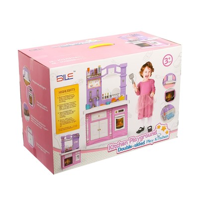 Игровой модуль кухня «Классик» двухсторонняя, со световыми и звуковыми эффектами, бежит вода из крана