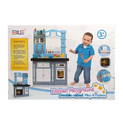 Игровой модуль кухня «Классик» двухсторонняя, со световыми и звуковыми эффектами, бежит вода из крана