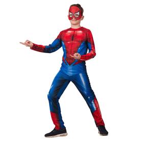Карнавальный костюм "Человек Паук", куртка, брюки, головной убор, р.28, рост 110 см