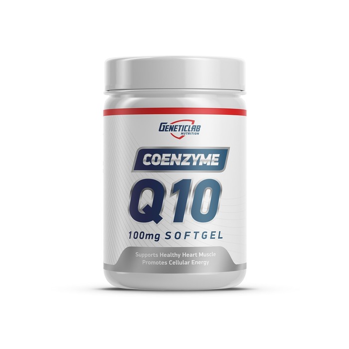 CoQ10 100mg softgels ubiquinone Geneticlab 60 порций