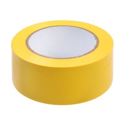 Лента разметочная ТУНДРА, клейкая, жёлтая, 150 мкм, 48 мм × 33 м