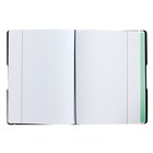 Тетрадь А4, 96 листов в клетку ErichKrause FolderBook, съёмная пластиковая обложка, блок офсет, белизна 100%, чёрная - Фото 5