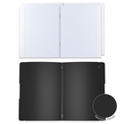 Тетрадь на спирали ErichKrause. FolderBook А4, 96 листов, в клетку, съёмная пластиковая обложка, чёрная - Фото 5