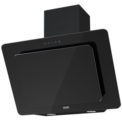 Вытяжка KRONA LIVA 600 BLACK S, наклонная, 550 м3/ч, 3 скорости, 60 см, сенсор, чёрная