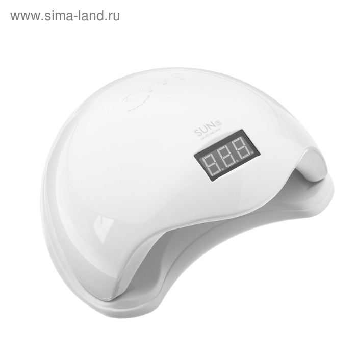 Лампа для гель-лака JessNail SUN 5, UV/LED, 48 Вт, 24 диода, таймер 10/30/60 сек, белая - Фото 1