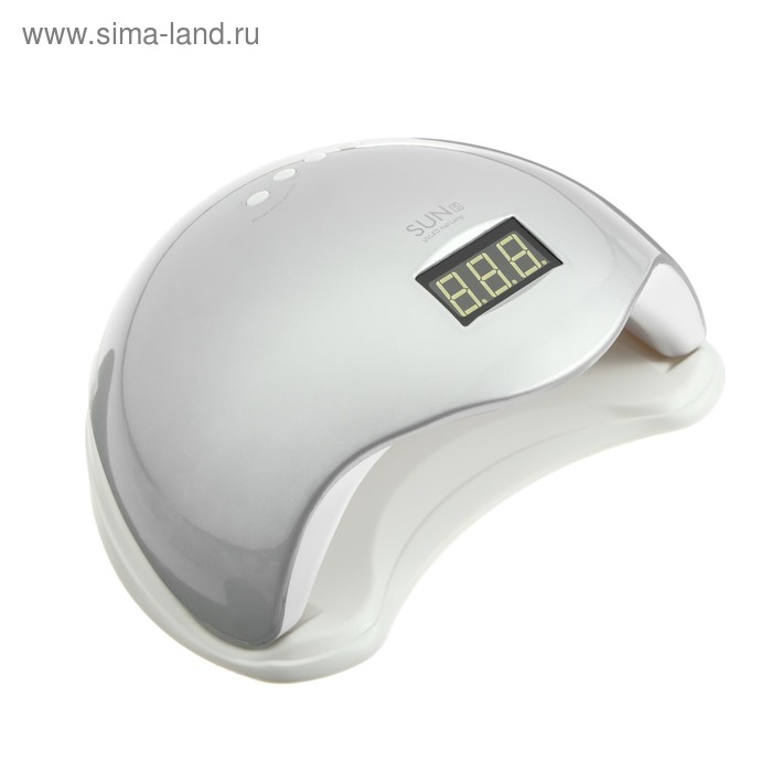 Лампа для гель-лака JessNail SUN 5, UV/LED, 48 Вт, таймер 10/30/60 сек, серебристая - Фото 1