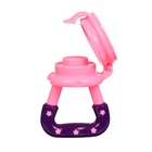 Ниблер для прикорма, от 5 мес., с силиконовой сеточкой, размер S, M, L, розовый - Фото 6
