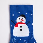 Носки мужские "Снеговики" р. 41-44 (27-29 см), синий - Фото 6