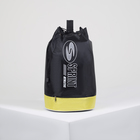 Рюкзак-торба молодёжный, отдел на стяжке шнурком, цвет чёрный/жёлтый - Фото 1