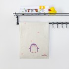 Полотенце двухстороннее Крошка Я  "Пингвинчик"цв.синий 25 х 50 см, 100% хлопок - Фото 1