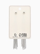 Серьги висячие "Водопад" узелок, цвет серебро - фото 809466334