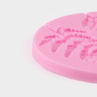 Молд для заливки Доляна «Листопад», силикон, 5 ячеек, d=9.2 см, розовый - Фото 4