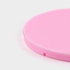 Молд для заливки Доляна «Листопад», силикон, 5 ячеек, d=9.2 см, розовый - Фото 5