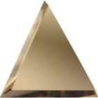 Треугольная зеркальная бронзовая плитка с фацетом 10 мм, 200х200 мм - Фото 2