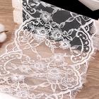 Кружево реснички, 210 мм × 3 ± 0,5 м, цвет айвори - Фото 1