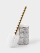 Ёршик для унитаза с подставкой «Лили», 9.5×9.5×37 см, белый - Фото 3