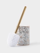 Ёрш для унитаза с подставкой «Лили», 9,5×9,5×37 см, цвет белый - фото 809314489