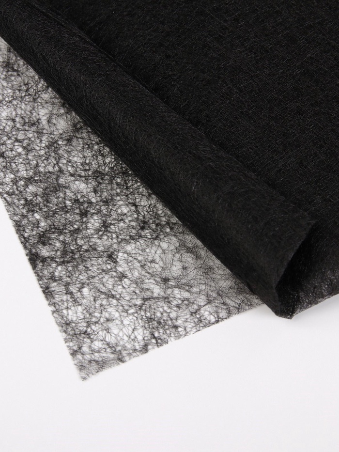 Паутинка клеевая, 32 г/м², 112×50 см, чёрная