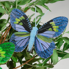 Бабочка для декора и флористики, на прищепке, пластиковая, микс, 1 шт., 8 см - Фото 2