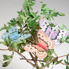 Бабочка для декора и флористики, на прищепке, пластиковая, микс, 1 шт., 5 см и 8 см - Фото 3