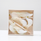 Птичка для декора и флористики, на прищепке, белая, пластиковая, 1шт., 8 х 8 см - Фото 4