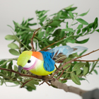 Птичка для декора и флористики, на прищепке, МИКС, пластиковая, 1шт., 8 х 8 см - Фото 5