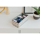 Органайзер для хранения белья «Зигзаг», 8 отделений, 29×14×10 см , цвет серый - Фото 1