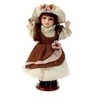 Кукла коллекционная керамика "Регинка платье в горошек" 30 см - Фото 1