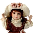 Кукла коллекционная керамика "Регинка платье в горошек" 30 см - Фото 5