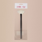 Кисть для макияжа «Premium Brush», веерная, в чехле, 20 см, цвет чёрный - Фото 5
